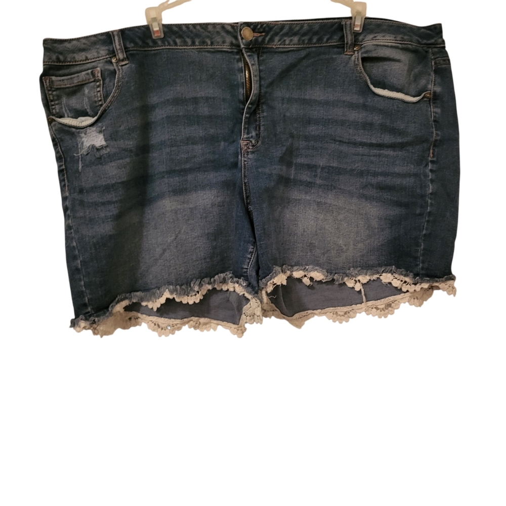 Lane Bryant Plus Shorts Blue sz 28